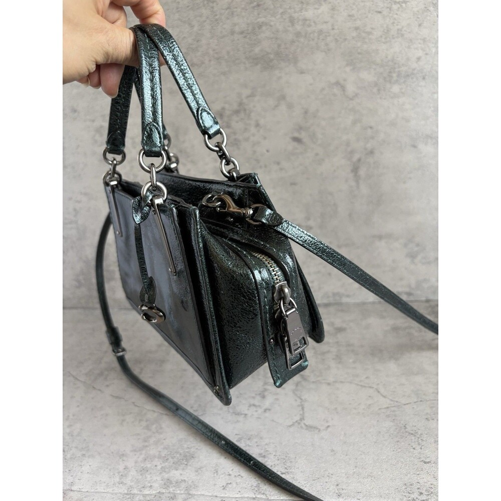 COACH Mini Metallic Dreamer 21 Satchel Crossbody Leather Bag Limited Edition - Picture 2 of 9